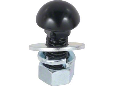 1953-1954 Corvette Bumper Bolt, Nut, And Washers; 1/2-Inch-13 X 1-1/2-Inch; Black