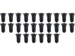 1958-1973 Corvette Door Frame Weatherstrip Plug Set; 26 Piece Set