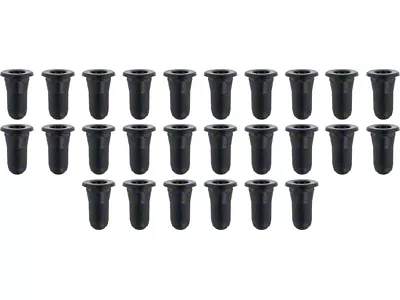 1958-1973 Corvette Door Frame Weatherstrip Plug Set; 26 Piece Set