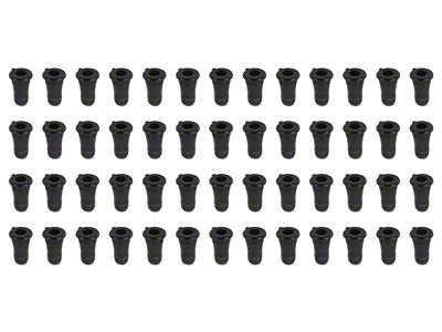 1958-1973 Corvette Door Frame Weatherstrip Plug Set; 52 Piece Set