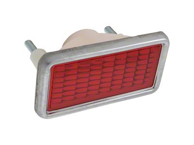 Rear Side Marker Lens; Red; RH or LH; Each (68-69 Corvette C3)