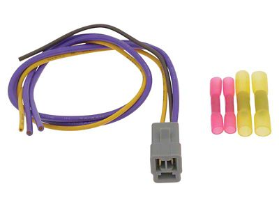 Heater Blower Motor Resistor Harness Connector and Pigtail; For 3-Prong (62-79 Corvette C1, C2 & C3)