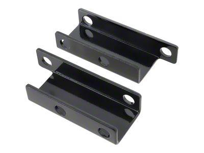 1955-1957 150, 210, Bel Air Power Brake Booster Brackets;for Boosters with 3-3/8-Inch Square Bolt Pattern; Black