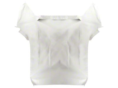 1955-1957 Bel Air Top Only; Use With Plastic Curtain; Vinyl; White/Black