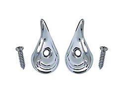 1955-1957 150, 210, Bel Air Coat Hanger Hook Set; Chrome; Pair