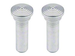 1957 150, 210 Billet Door Lock Knobs; Pair