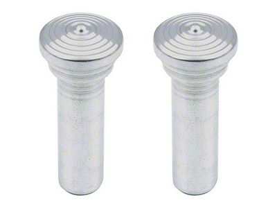 1957 150, 210 Billet Door Lock Knobs; Pair