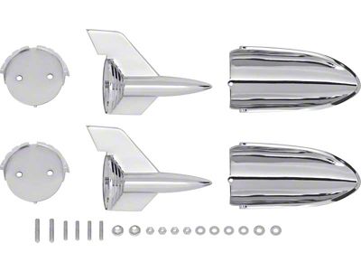 1957 150, 210, Bel Air Hood Rocket Set