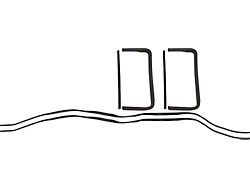 Vent Window Seals; 2/4 Door Hardtop, Convertible (55-57 Chevy 150)