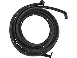 Door Frame Weatherstrip; w/Molded Ends; 2 Door Hardtop, Convertible; Pair (55-57 Chevy Bel Air)