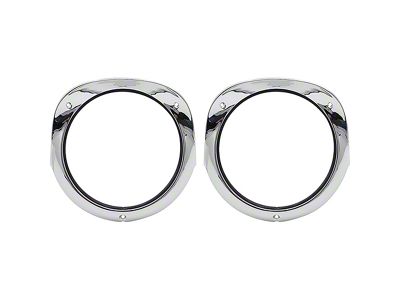 1956 150, 210, Bel Air Headlamp Bezels; with Gaskets; Pair;