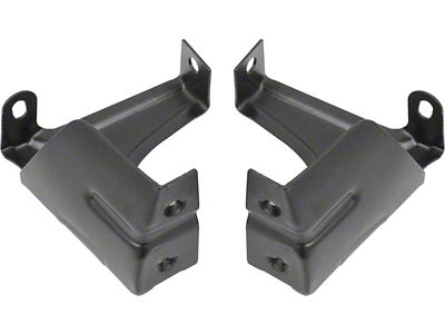 1957 150, 210, Bel Air Center Grill Bar Support Brackets; Pair