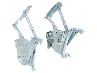 1957 150, 210, Bel Air Hood Hinges; RH and LH; Pair