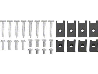1955 150, 210, Bel Air Tail Lamp Mounting Fastener Set; 28-Pieces