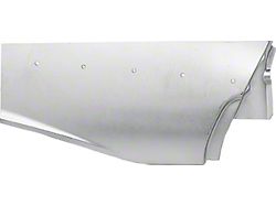 1957 150, 210, Bel Air Lower Rear Quarter Repair Panel; Drivers Side; Weld-Thru Coating