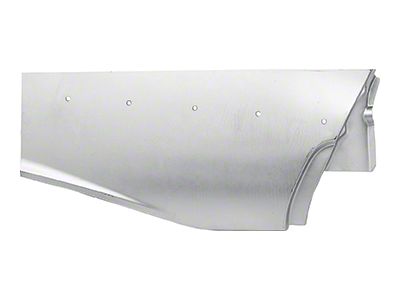 1957 150, 210, Bel Air Lower Rear Quarter Repair Panel; Drivers Side; Weld-Thru Coating