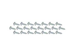 1955-1957 Bel Air Flipper and Upper Quarter Window Run Channel Screw Set; LH and RH; 22 Piece