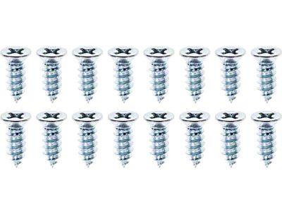 1955-1957 150, 210, Bel Air Door Belt Molding Screw Set; Hardtop; Convertible