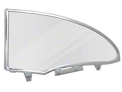 1955-1957 150, 210, Bel Air 2-Door Hardtop LH Clear Quarter Glass Assembly