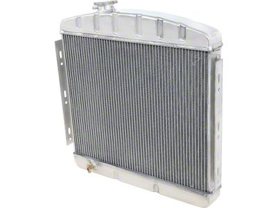 1955-1957 150, 210, Bel Air Radiator; V8 Engine; 3 Row; Engine Side Mounting; Aluminum