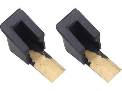 1955-1957 150, 210, Bel Air Vent Window Bumper Stops; Upper; Pair