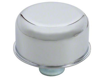 Oil Breather Cap; Chrome (Universal; Some Adaptation May Be Required)