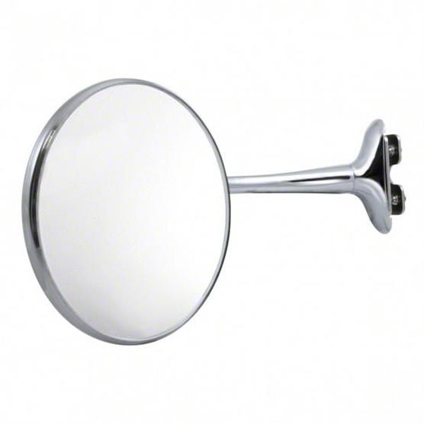 Ecklers Old Style Door Edge Mirror, Stainless Steel, 4 Diameter