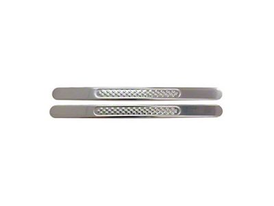 OMAC Grip Style Door Sill Covers; Stainless (Universal; Some Adaptation May Be Required)