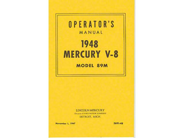 1948 Mercury Owners Manual