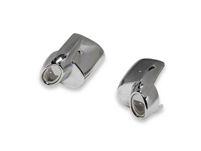 OPR Rear Bumper Ends; Chrome (1957 150, 210, Bel Air, Nomad)