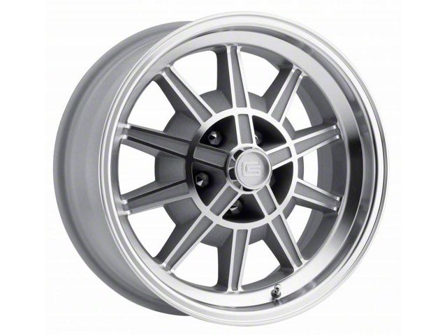 GT7 Machined Clear Coat Wheel; 15x7; 7mm Offset (62-70 Comet, Falcon)