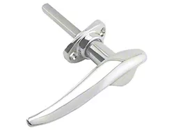 Outside Door Handle - Chrome - Curved Base - Rear Right Hand Of Fordor - Front Left Hand Of Ford Closed Car Except 3 Window Coupe & Cabriolet