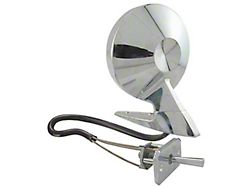 OPR Outside Rear-View Mirror Assembly - Round Head - Remote Control - Chrome - Left