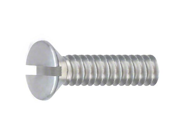 Oval Head Machine Screw - Slotted - 1/4-20 X 1 - Stainless Steel
