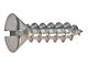 Oval Head Sheet Metal Screw - Slotted - 10 X 3/4