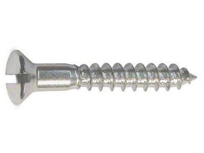 Oval Head Wood Screw - Slotted - 10 X 1-1/4