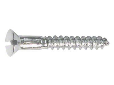 Oval Head Wood Screw - Slotted - 6 X 1