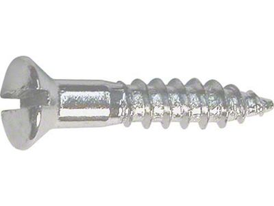Oval Head Wood Screw - Slotted - 6 X 3/4