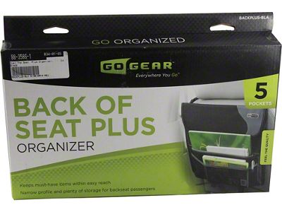 Over The Seat Plus Vehicle Organizer, Black