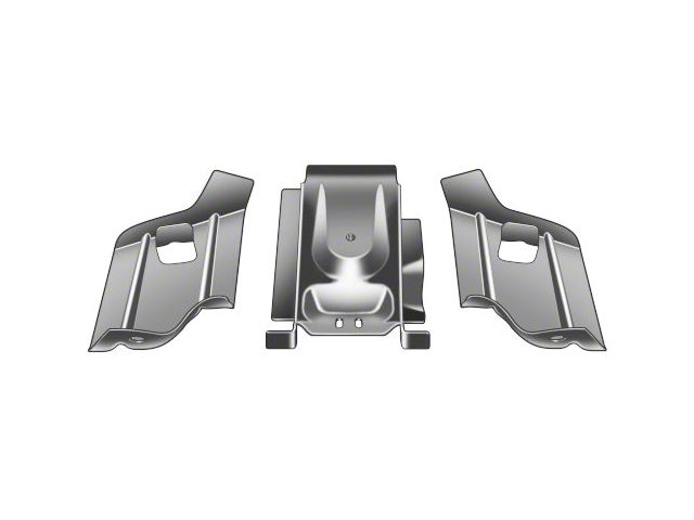 Panel Below Trunk Lid Brace Kit - Connects Tool Tray To Lower Panel - 3 Pieces - Ford Tudor & Ford Fordor Flatback