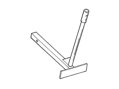 Parade Flag Holder, Single Flag, Standard Length, Fits into2 Square Hitch Opening