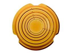 Parking Light Assembly - Amber Lens - Stainless Steel Rim -12 Volt - 1947-48 Ford Passenger