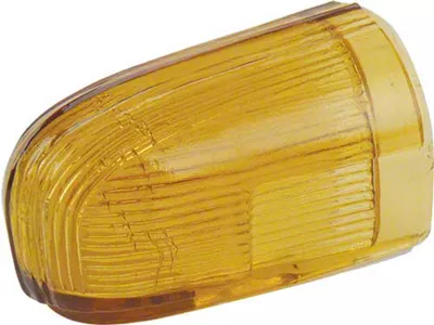 Parking Light Lens/ Amber Glass/ 1941 Pass
