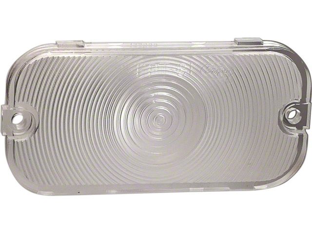 Parking Light Lens with Ford Script; Clear (61-64 Fairlane)