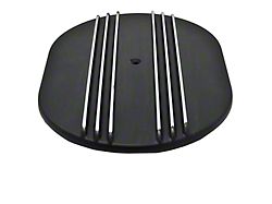 Partial-Finned Aluminum Air Cleaner, 12'' Oval With Black Finish (66-79 Bronco)