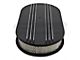 Partial-Finned Aluminum Air Cleaner, 15'' Oval With Black Finish