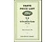 Parts Book & Price List - 120 Pages - Ford