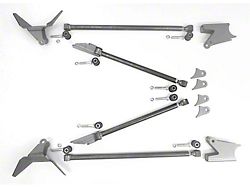 Paul Horton's Welder Series Triangulated Rear Four Link Kit; 3-Inch Axle Brackets (Universal; Some Adaptation May Be Required)