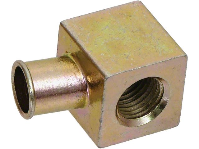 PCV Connector Elbow - Finished In Gold Dichromate - Before 2-21-69 - 390 GT, 428 CJ & 428 SCJ V8