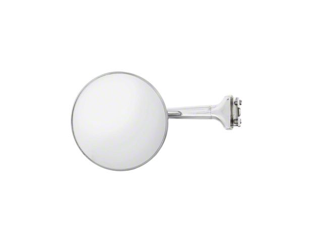 4-Inch Peep Mirror with Chrome Straight Arm (Universal; Some Adaptation May Be Required)